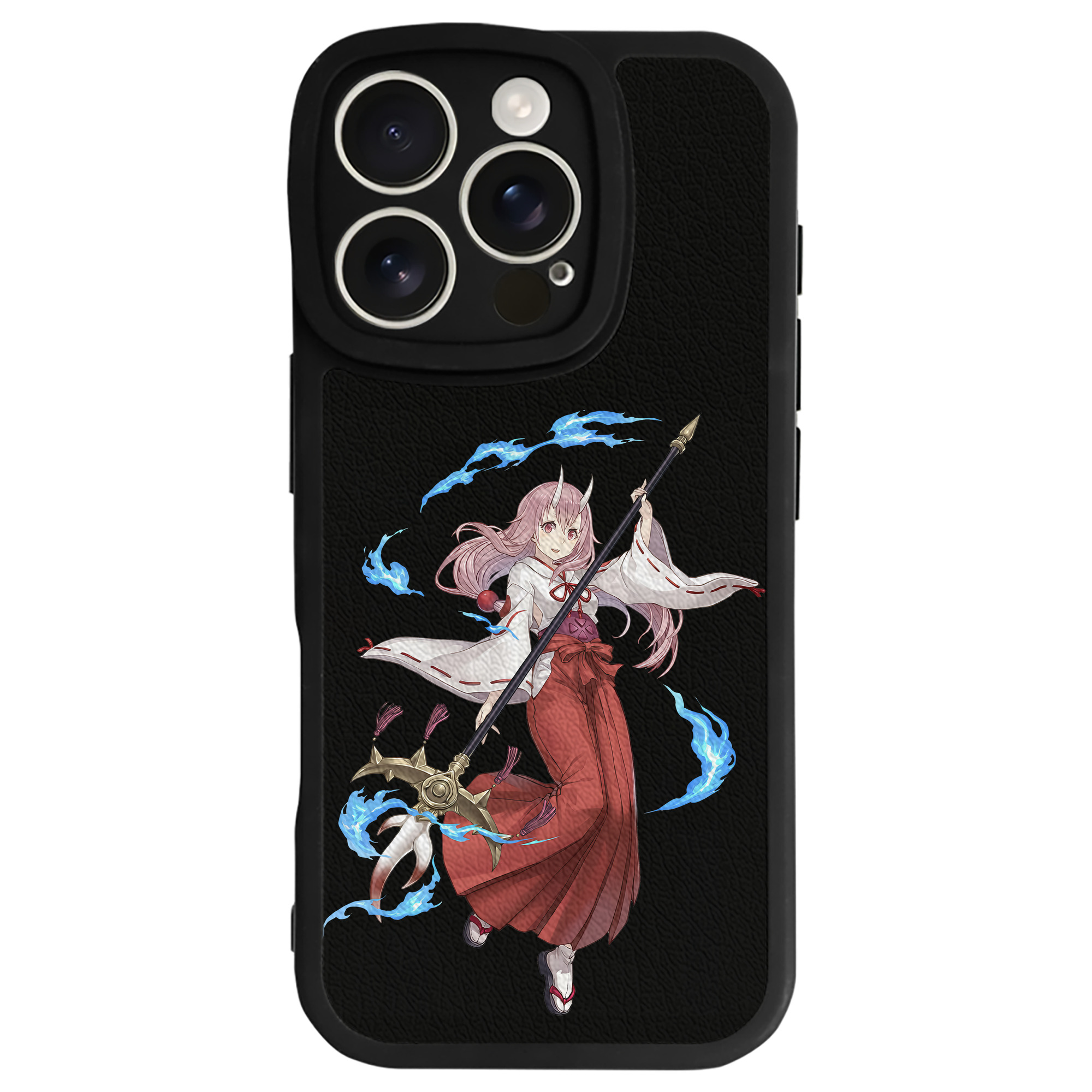 （画像用） 転スラ Regarding Reincarnated to Slime 【iPhone 16シリーズ対応】シリコンスマホケース（レザー調） 材質：シリコン